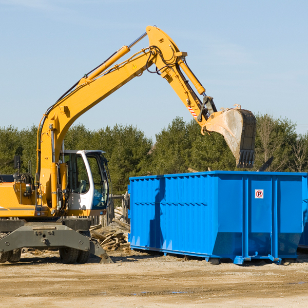 what size residential dumpster rentals are available in North Dansville New York